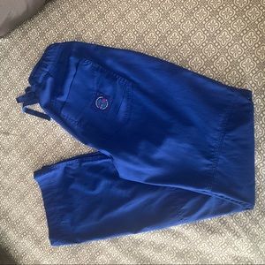 Galaxy blue koi lite scrub pants
